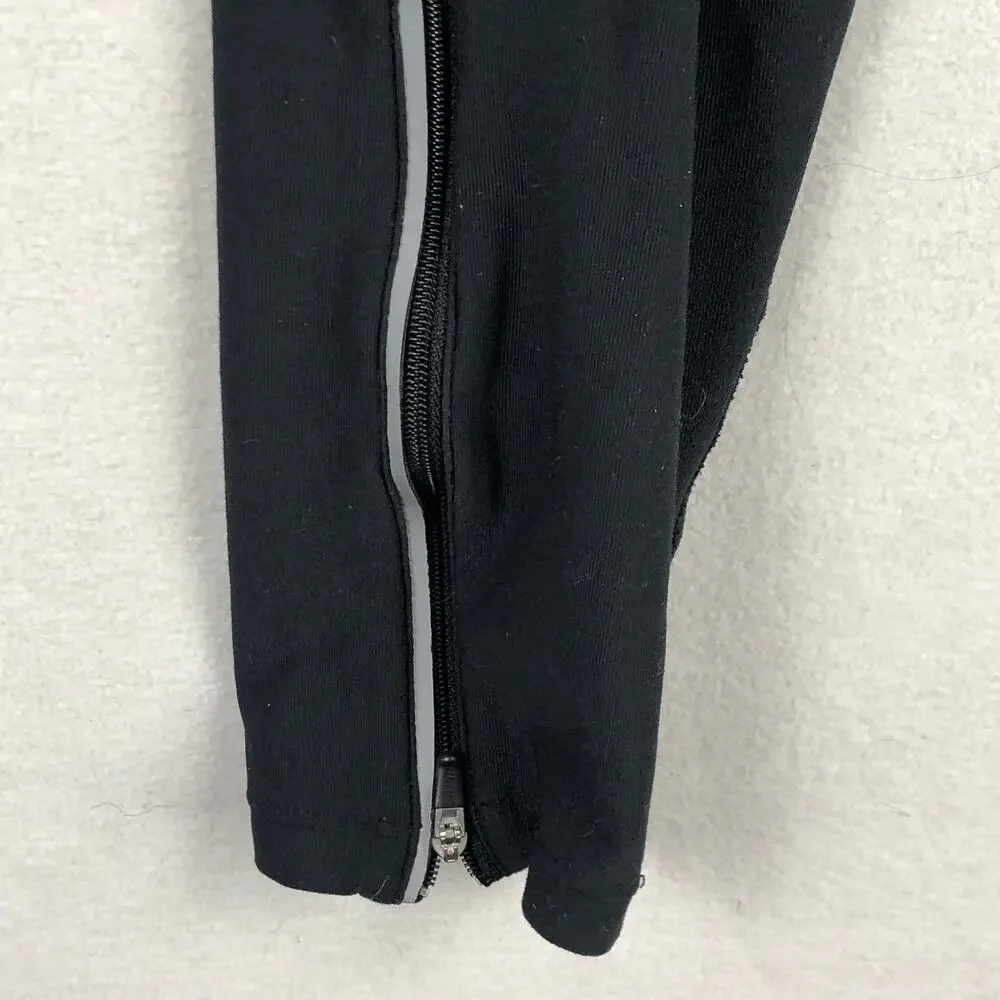 Nike Dri-FIT Filament Running Tights 332926-010 Mens XL Black Ankle Zip EUC